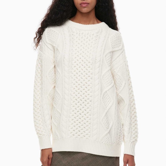 Aritzia Wilfred⎜ROSEMARY SWEATER⎜LIGHT BIRCH - Picture 4 of 15